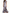 Round-neck Ruffled Satin Fishtail Maxi Dress