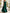 Green Satin Short Sleeved Top With Drop Neck Maxi Dress
