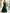 Green Satin Short Sleeved Top With Drop Neck Maxi Dress