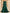 Green Satin Long Sleeved Maxi Dress