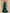 Green Satin Long Sleeved Maxi Dress