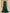 Green Satin Long Sleeved Maxi Dress
