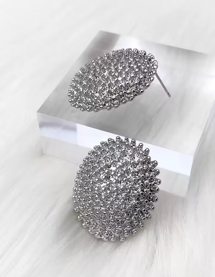 Luxurious Vintage 3D Beaded Earrings