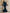 Navy Blue Lace-sleeved Midi Dress