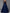 Navy Blue Illusion Round‑Neck Three‑Quarter Lace Sleeve Satin A‑Line Maxi Dress