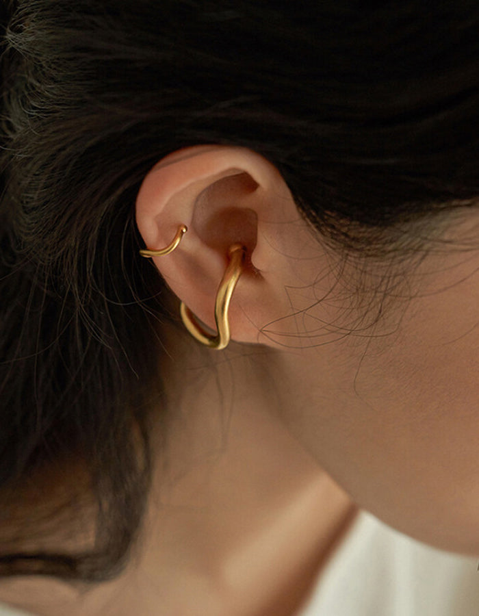 Geometric Ear Bone Clip 2-Piece Set