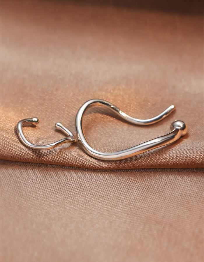 Geometric Ear Bone Clip 2-Piece Set
