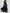 Deep Navy Blue V-neck Long-sleeved High-low Hem Wrap Maxi Dress