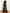 Navy Blue One‑Shoulder Ruched Satin Bodice Gold Floral Print Chiffon High‑Slit Maxi Dress