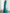 Elegant Turquoise 3/4 Sleeve 3D Floral Maxi Dress