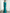 Elegant Turquoise 3/4 Sleeve 3D Floral Maxi Dress
