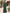 Dark Green Chiffon Shawl With Lace And Sequins Maxi Dress