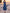 Blue One Shoulder Pleated 3D Flower Midi Dress