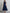 Navy Blue Plaid Organza Boat Collar Midi Dress