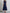 Navy Blue Plaid Organza Boat Collar Midi Dress
