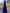 Royal Blue Sleeveless Round Neck 3D Flower Maxi Dress