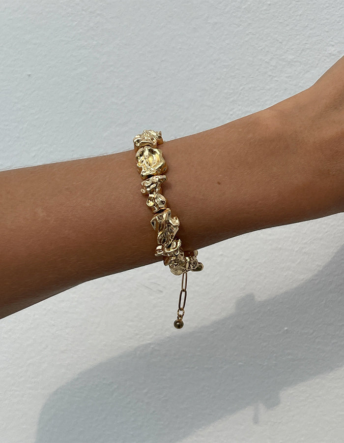 Liquid Lava Metal Pleated Jewelry