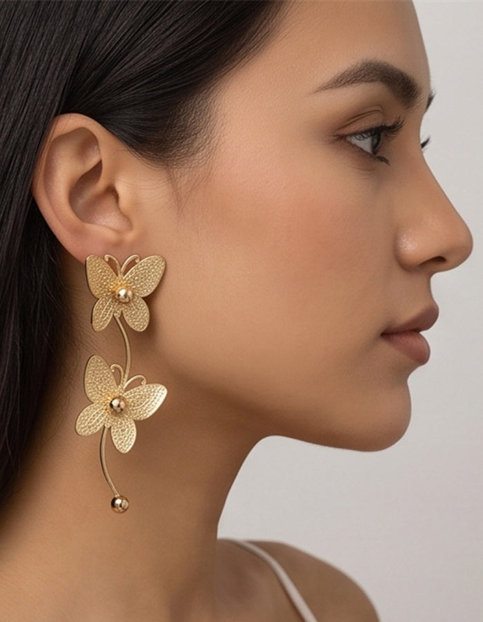 Butterfly Tassel Earrings