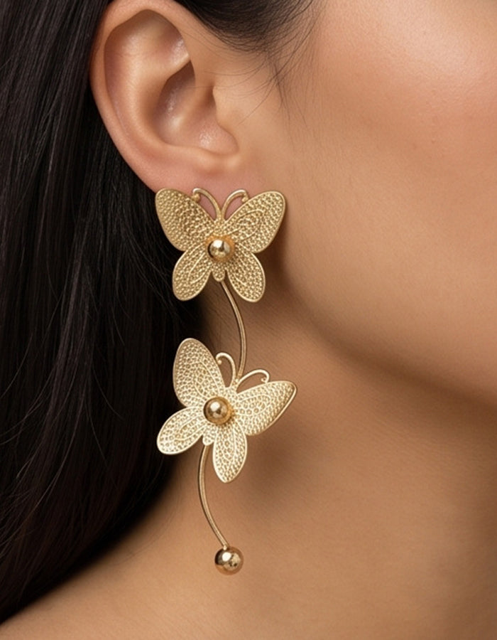 Butterfly Tassel Earrings
