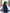 Blue Off The Shoulder Chiffon Formal Jumpsuit