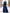 Blue Off The Shoulder Chiffon Formal Jumpsuit