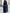 Chiffon Round Neck Cape Sleeve Ruffle Hem Maxi Dress