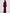 Burgundy Velvet Crew Neck With Feather Cuffs Maxi Dress