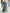 Navy Blue Chiffon Draped Ruffle Three Quarter Sleeves Maxi Dress