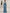 Blue Gray V-Neck Chiffon Long Flared Sleeves Maxi Dress