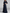 Navy Illusion Neck Puff Sleeve 3D Floral Lace A-Line Floor Length Maxi Dress