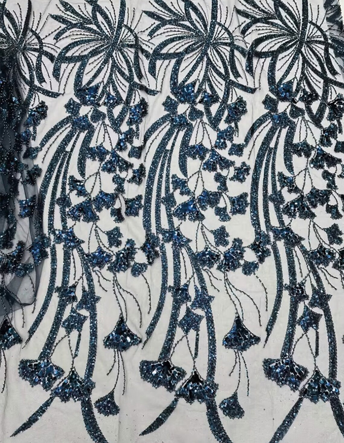 Solid Color Sequin And Satin Patchwork Maxi Dress