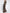 Brown Metallic Long Sleeves Maxi Dress