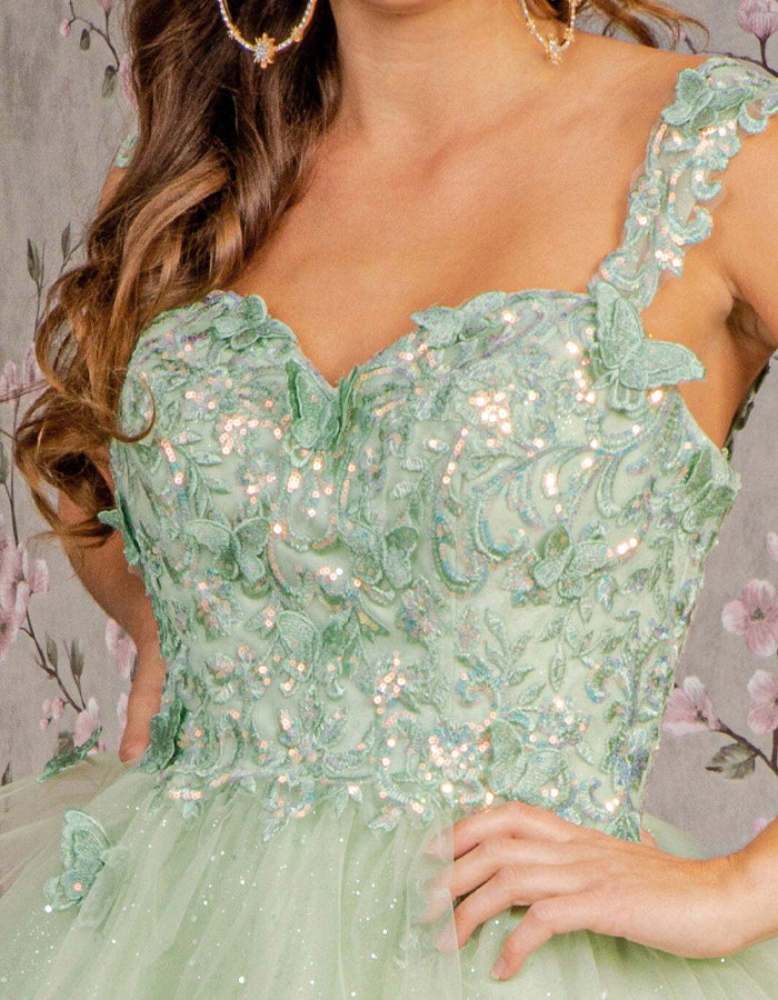 Butterfly Lace Short Sleeveless Mini Dress