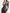 Brown Metallic Long Sleeves Maxi Dress