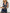 Elegant Navy Blue Chiffon Gown with Sheer Sleeves and Vintage Floral Print