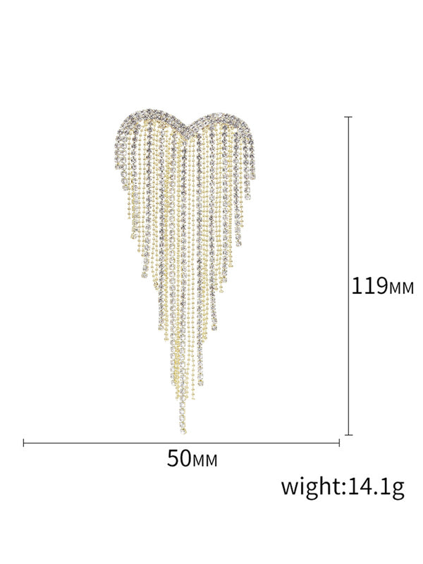 Heart Tassel Brooch