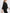 Cardigan court en mousseline noir