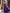 Vibrant Purple Chiffon Gown with Plunging Neckline and Belted Waist