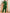 Green Round Neck Chiffon Top And Trousers 2-Piece Suit