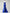 Blue Mermaid Spaghetti Strap Satin Corset Slit Ball Gown Maxi Dress