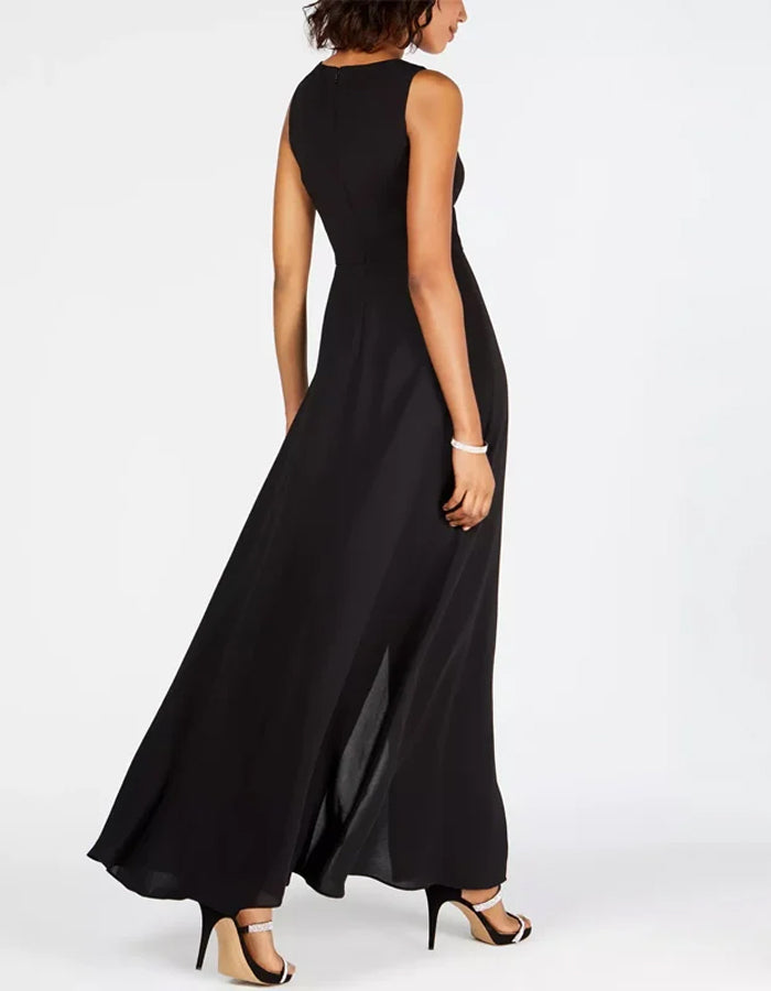Combinaison longue bicolore noire et blanche