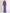 Purple Cape Long Sleeve Maxi Dress