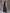 Navy Chiffon Evening Dress – Lace Bodice with High-Low Hemline & Pleated Skirt