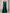 Peacock Green V-neck Satin Long Sleeves Maxi Dress