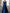 Blue V-neck Lace Long Sleeved Satin Maxi Dress