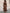 Brown Ruffled Satin Maxi Dress
