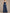 Dark Blue Floor-length Chiffon Jumpsuit With Lace Outerwear