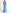 Light Blue V-neck Sleeveless Bodycon Maxi Dress