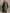 Emerald Green Lace Sleeve Evening Gown with High Slit