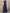 Dark Navy Sequined Chiffon A-Line Maxi Dress